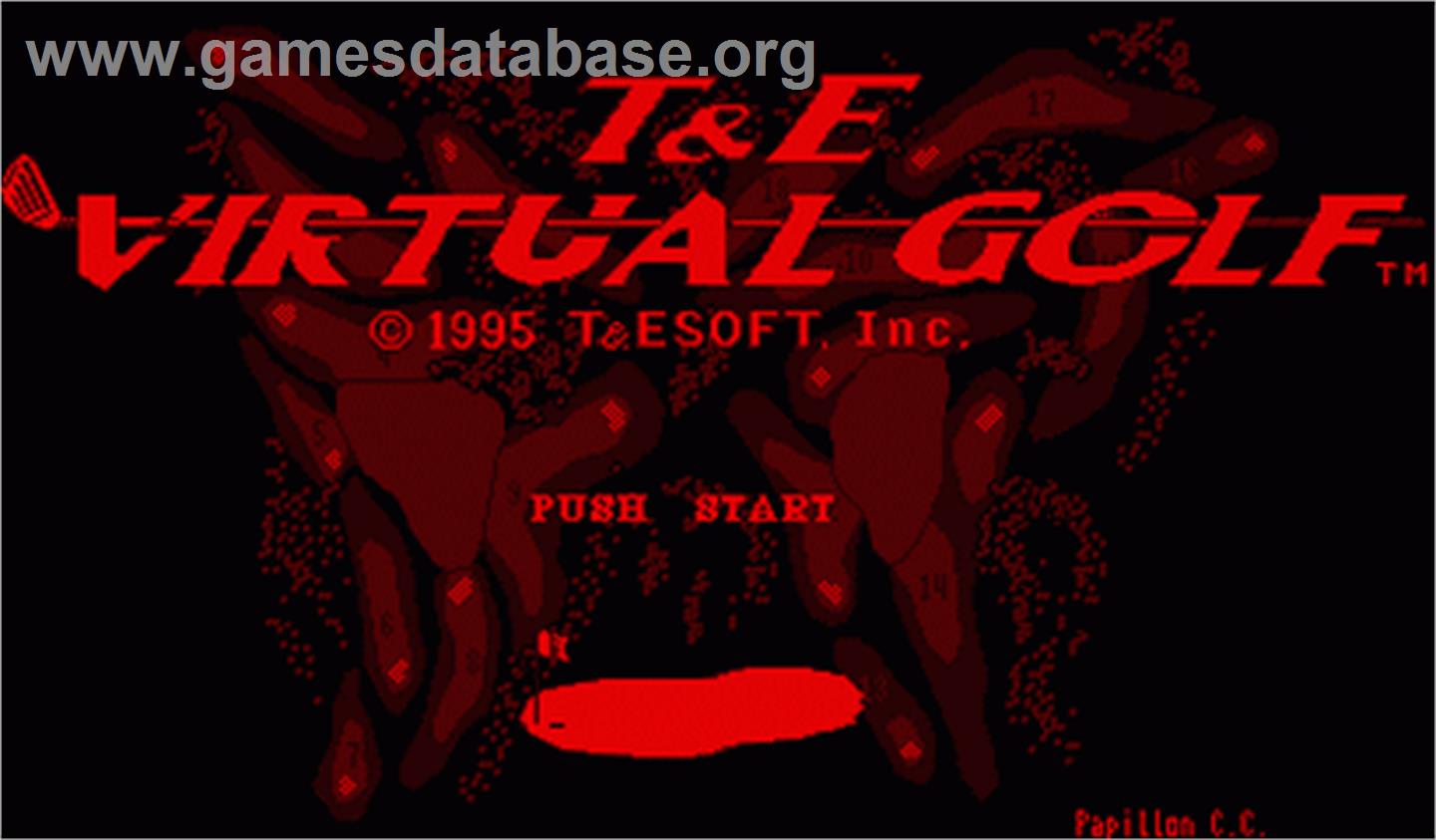 T&E Virtual Golf - Nintendo Virtual Boy - Artwork - Title Screen