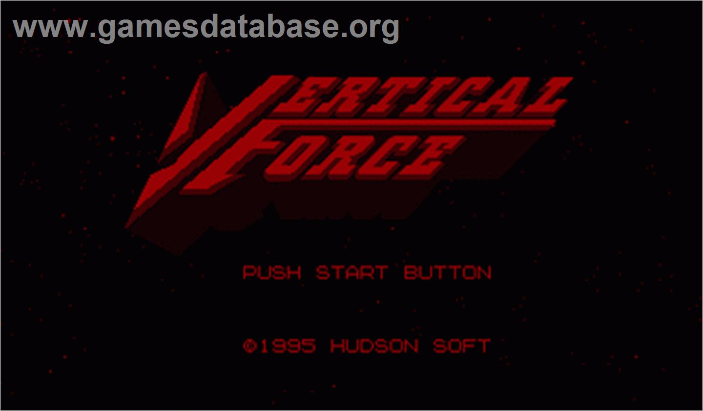 Vertical Force - Nintendo Virtual Boy - Artwork - Title Screen