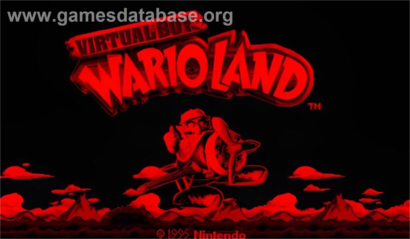 Virtual Boy Wario Land - Nintendo Virtual Boy - Artwork - Title Screen