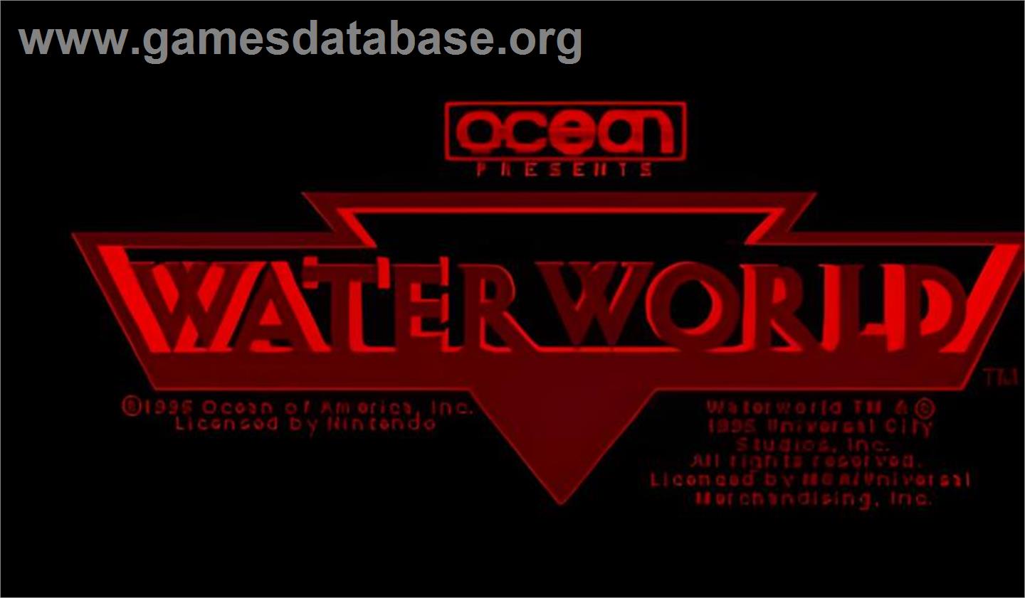 Waterworld - Nintendo Virtual Boy - Artwork - Title Screen