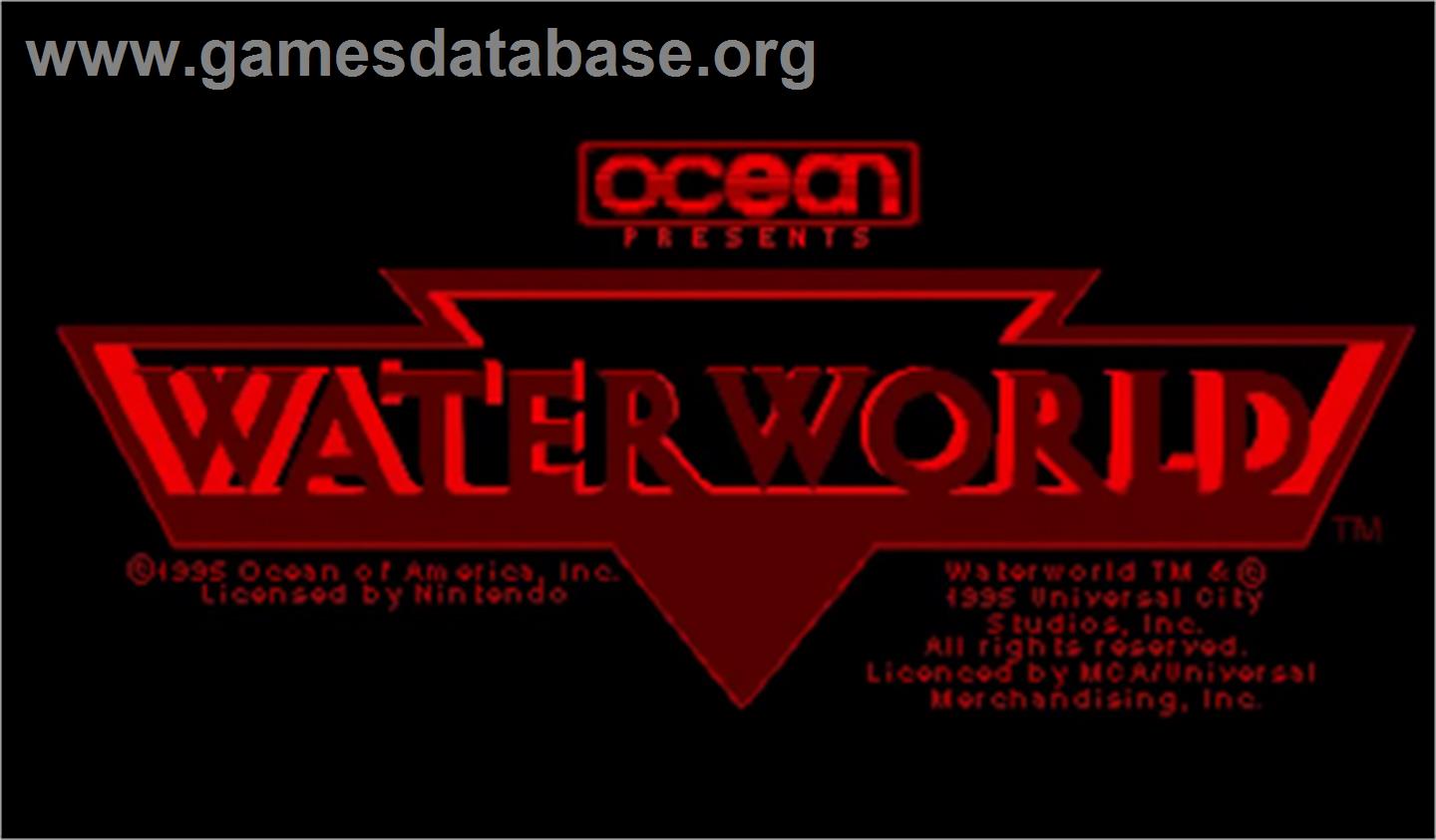 Waterworld - Nintendo Virtual Boy - Artwork - Title Screen