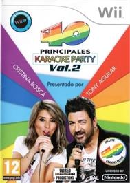 Box cover for 40 Principales, Los - Karaoke Party Vol. 2 on the Nintendo Wii.