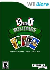 Box cover for 5 In 1 Solitaire on the Nintendo Wii.