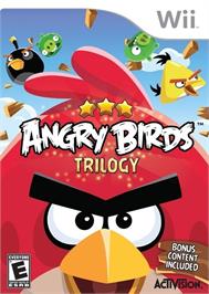 Box cover for Angry Birds Trilogy on the Nintendo Wii.