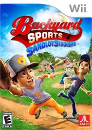 Box cover for Backyard Sports - Sandlot Sluggers on the Nintendo Wii.