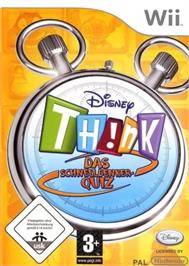 Box cover for Disney Th!nk Fast on the Nintendo Wii.