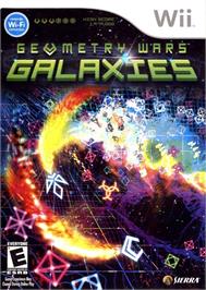 Box cover for Geometry Wars Galaxies on the Nintendo Wii.