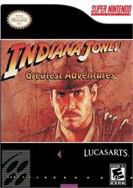 Box cover for Indiana Jones' Greatest Adventures (SNES) on the Nintendo Wii.
