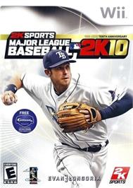 Box cover for Major League Baseball 2k10 on the Nintendo Wii.