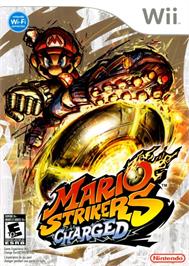 Box cover for Mario Strikers Charged Football on the Nintendo Wii.