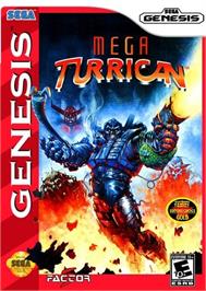 Box cover for Mega Turrican (SMD) on the Nintendo Wii.