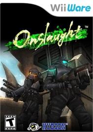 Box cover for Onslaught on the Nintendo Wii.