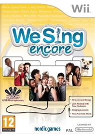 Box cover for We Sing Encore on the Nintendo Wii.