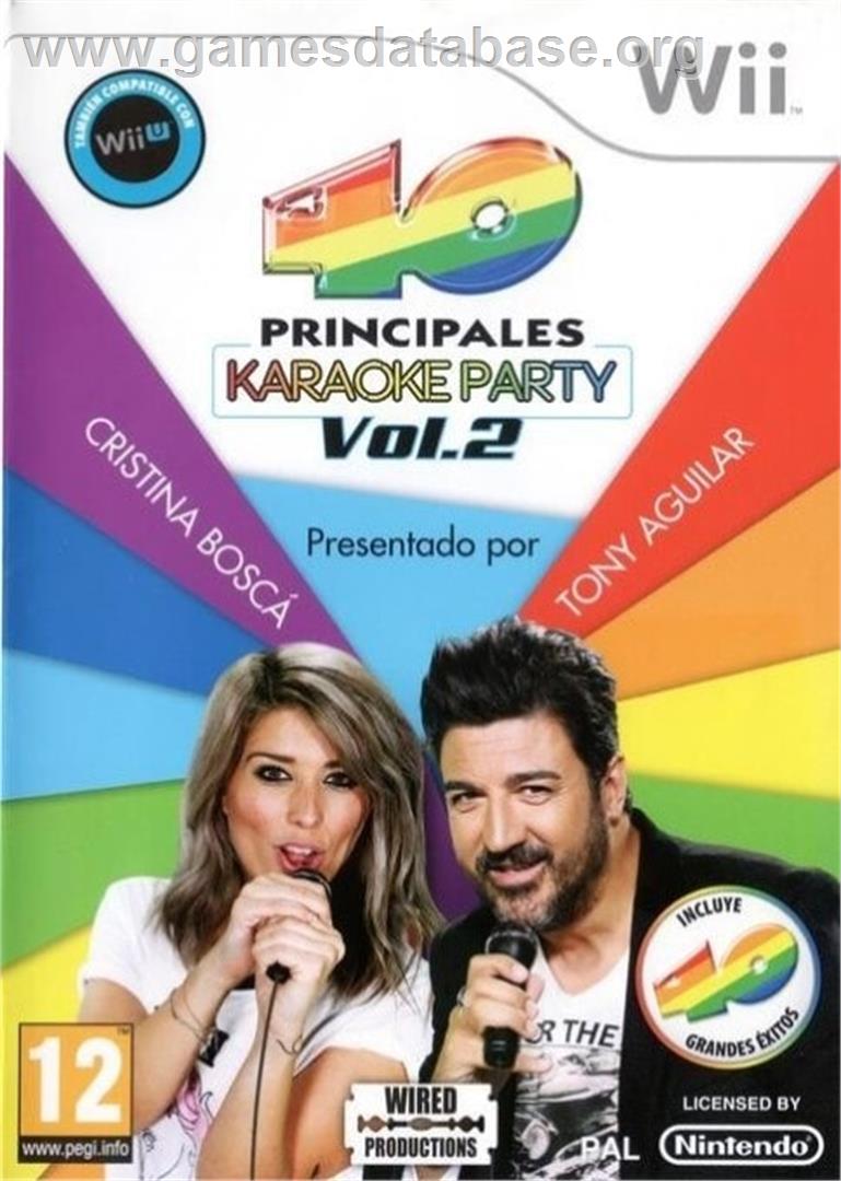 40 Principales, Los - Karaoke Party Vol. 2 - Nintendo Wii - Artwork - Box