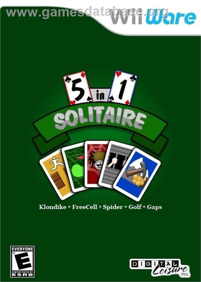5 In 1 Solitaire - Nintendo Wii - Artwork - Box