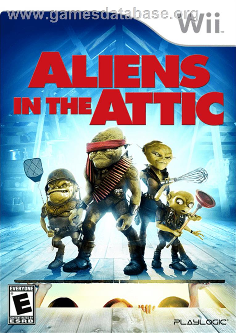 Aliens in the Attic - Nintendo Wii - Artwork - Box