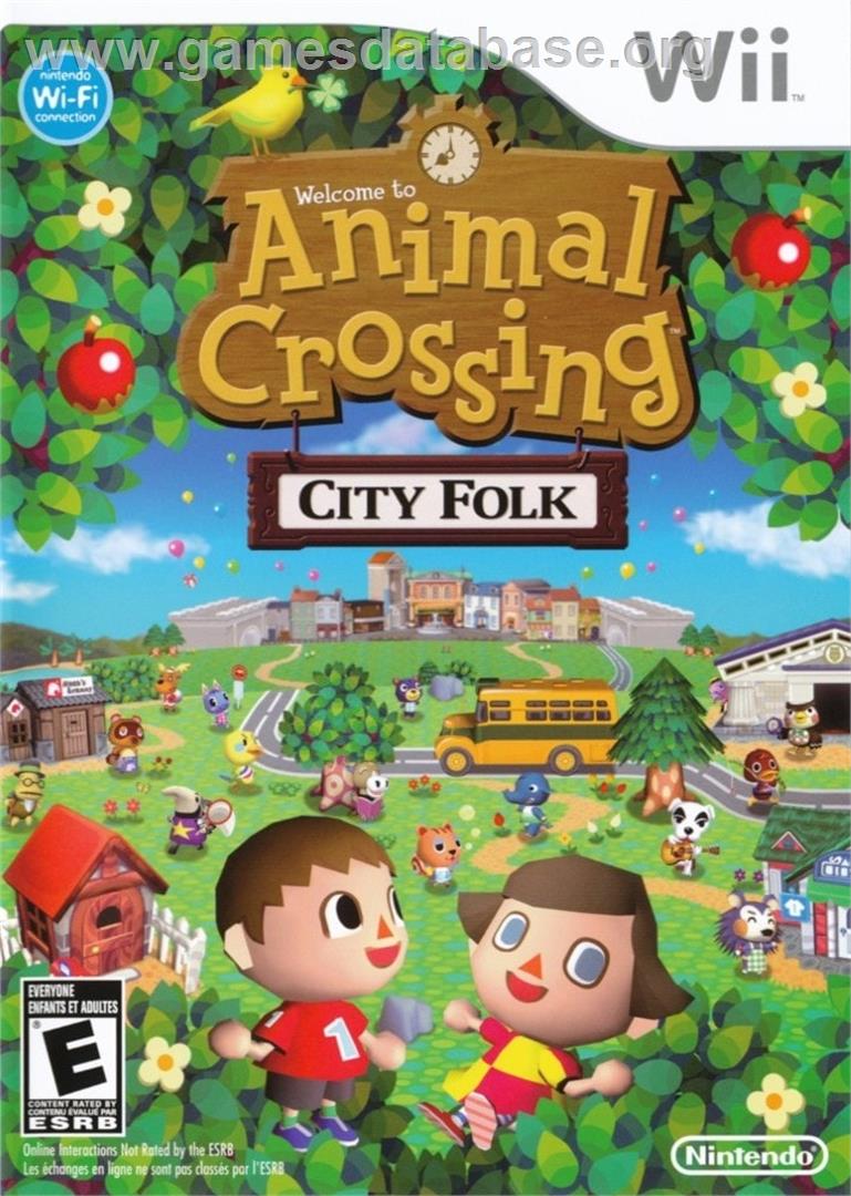 Animal Crossing - Let's Go To The City - Nintendo Wii - Artwork - Box