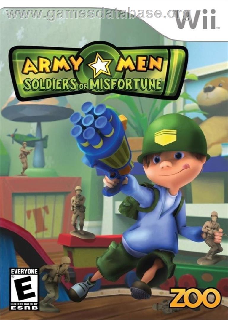 Army Men - Soldiers Of Misfortune - Nintendo Wii - Artwork - Box