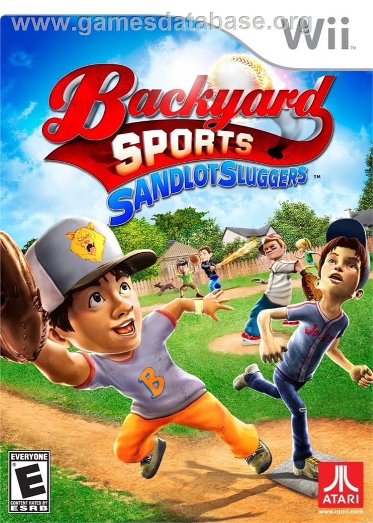 Backyard Sports - Sandlot Sluggers - Nintendo Wii - Artwork - Box