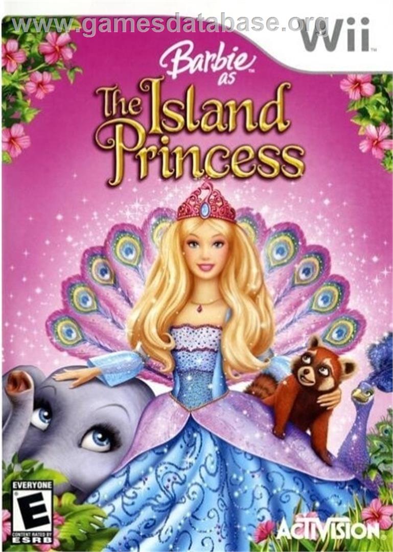 Barbie Princesse De L'ile Merveilleuse - Nintendo Wii - Artwork - Box