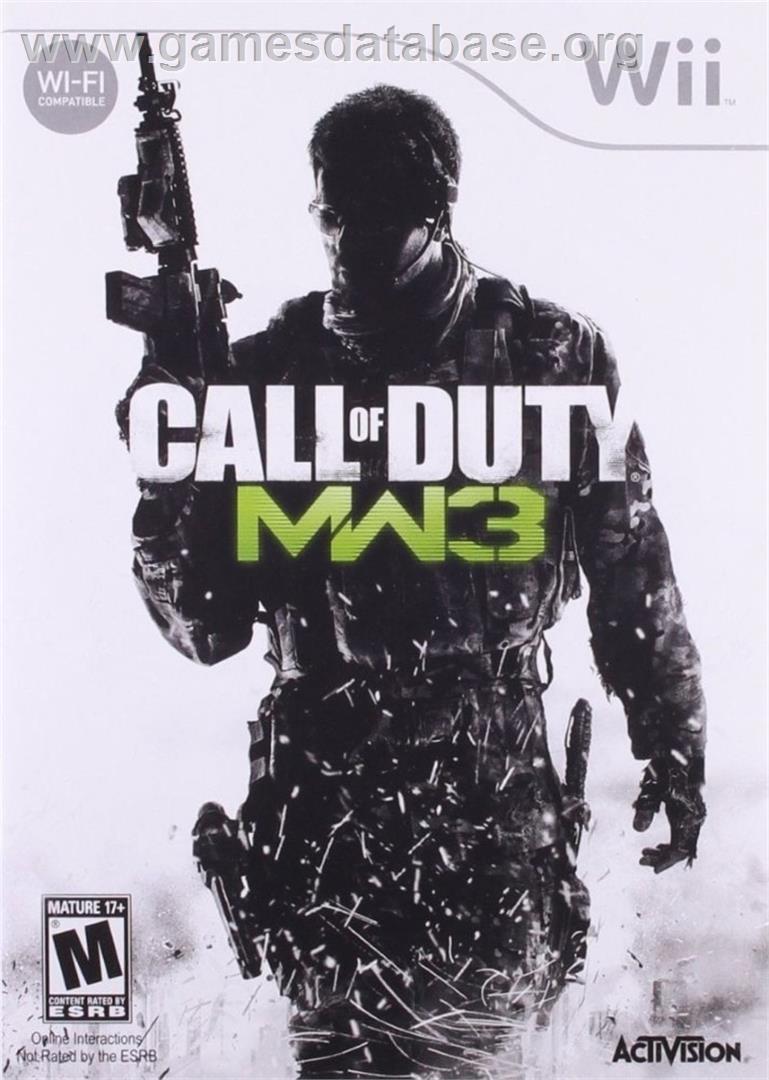 Call Of Duty - Modern Warfare 3 - Nintendo Wii - Artwork - Box