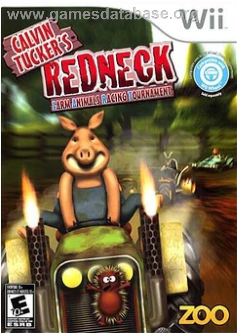 Calvin Tucker's Redneck - Farm Animal Racing Tournament - Nintendo Wii - Artwork - Box