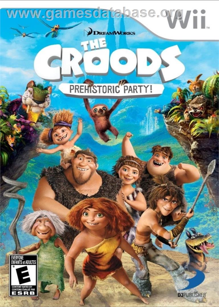 Croods - Fête Préhistorique, Les - Nintendo Wii - Artwork - Box