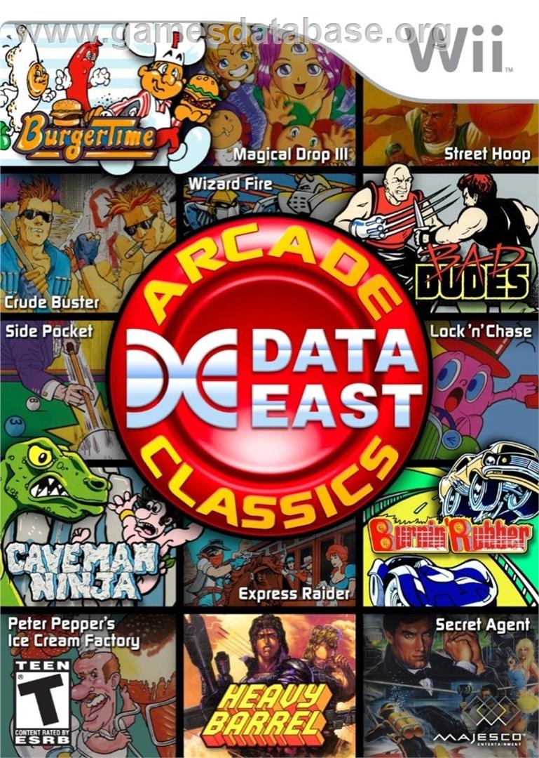 Data East Arcade Classics - Nintendo Wii - Artwork - Box