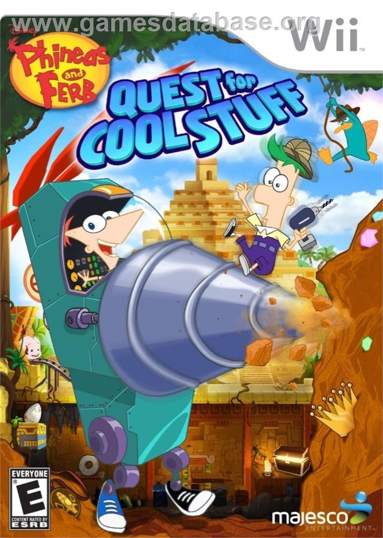 Disney Phineas And Ferb - Quest For Cool Stuff - Nintendo Wii - Artwork - Box