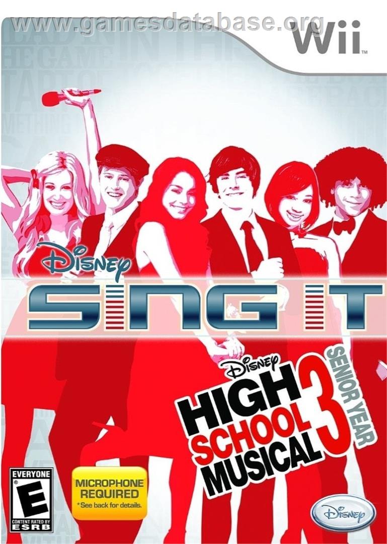 Disney Sing It! High School Musical 3 - Senior Year - Nintendo Wii - Artwork - Box