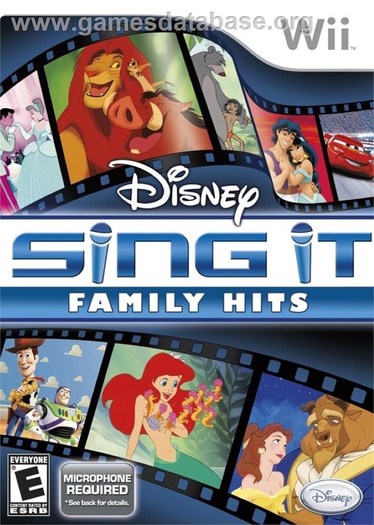 Disney Sing It - Les Plus Belles Chansons Des Films Disney - Nintendo Wii - Artwork - Box