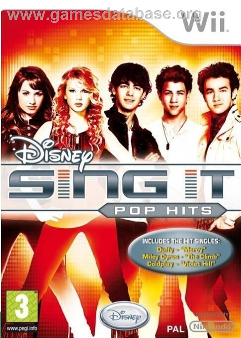 Disney Sing It - Pop Hits - Nintendo Wii - Artwork - Box