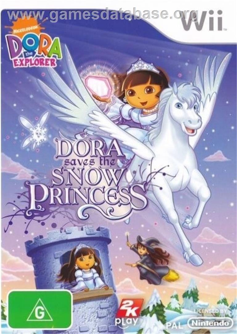 Dora Sauve La Princesse Des Neiges - Nintendo Wii - Artwork - Box