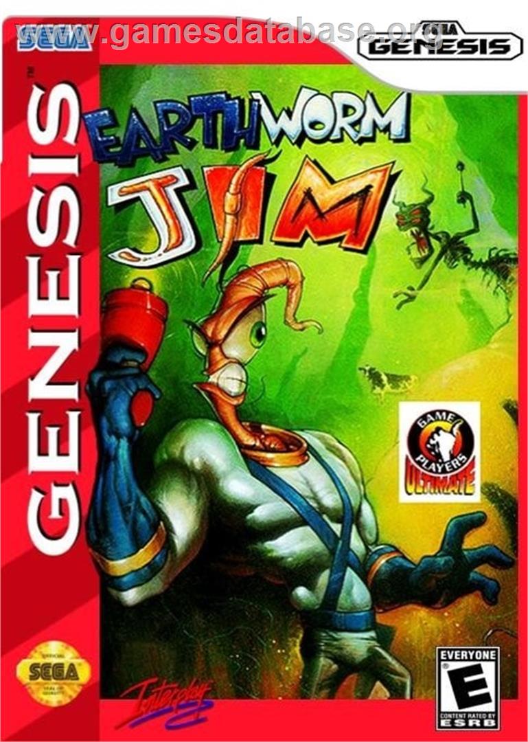 Earthworm Jim (SMD) - Nintendo Wii - Artwork - Box