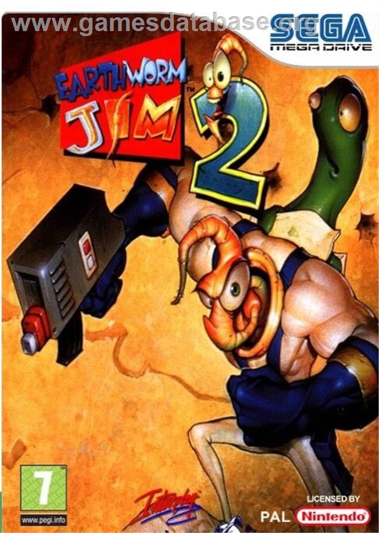 Earthworm Jim 2 (SMD) - Nintendo Wii - Artwork - Box