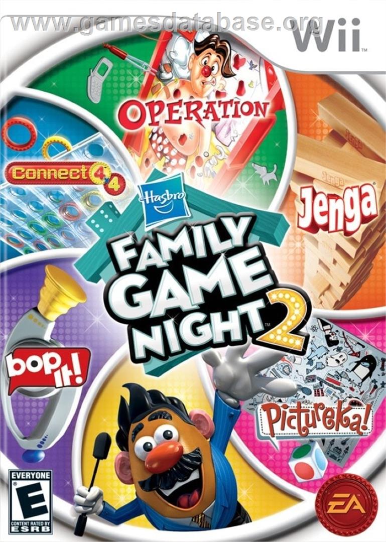 Hasbro Family Game Night 2 - Nintendo Wii - Artwork - Box