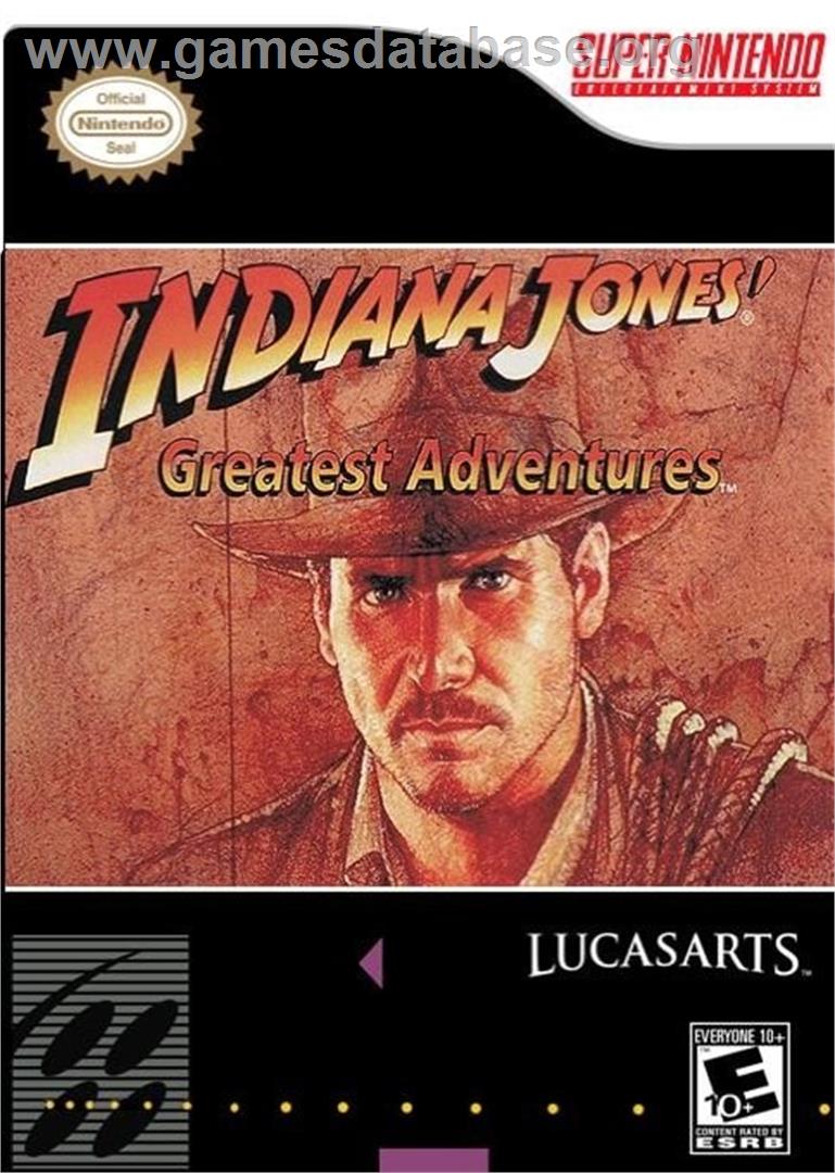 Indiana Jones' Greatest Adventures (SNES) - Nintendo Wii - Artwork - Box