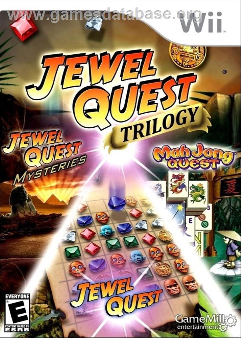 Jewel Quest Trilogy - Nintendo Wii - Artwork - Box