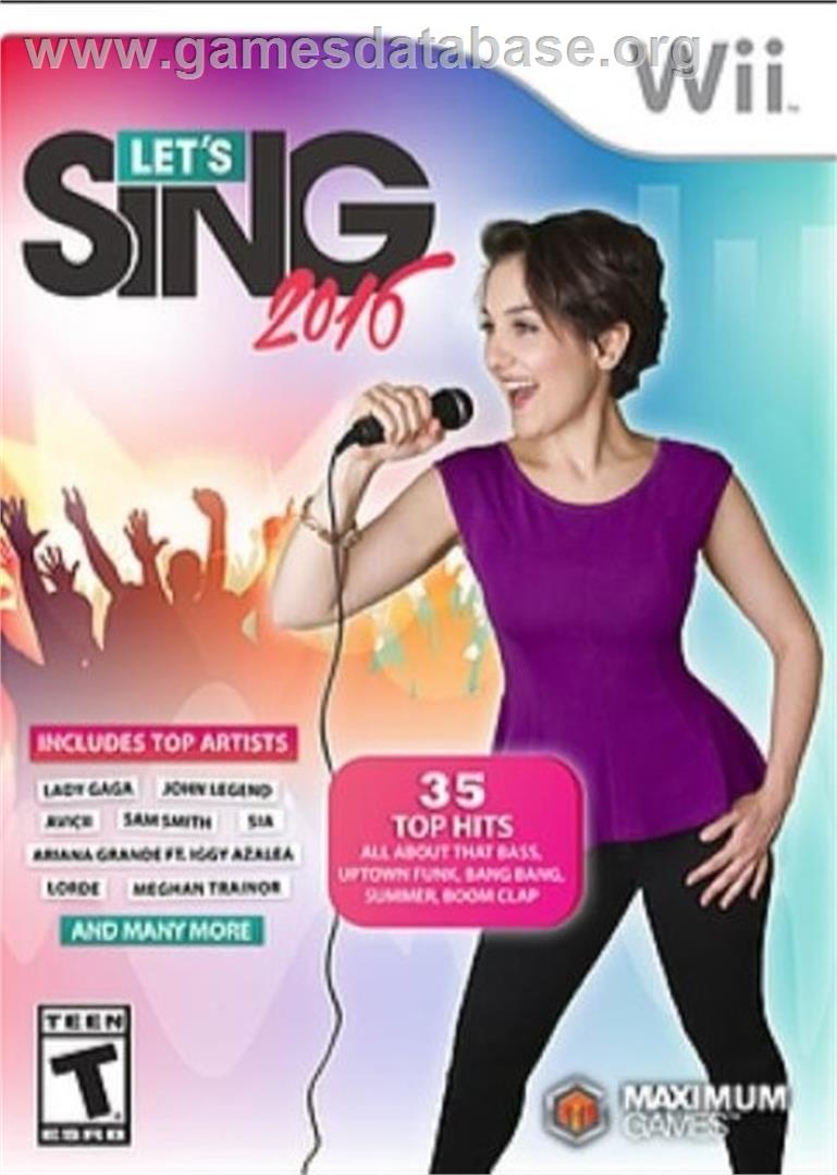 Let's Sing 2016 - Hits Français - Nintendo Wii - Artwork - Box