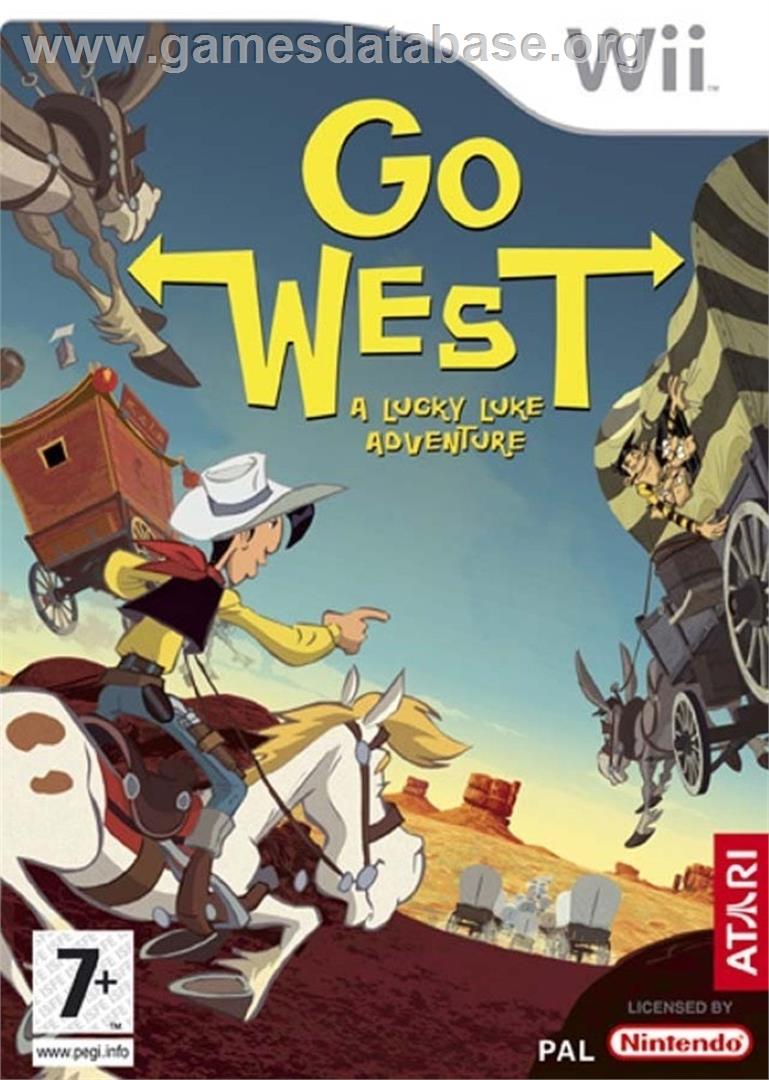 Lucky Luke - Tous À L'ouest - Nintendo Wii - Artwork - Box