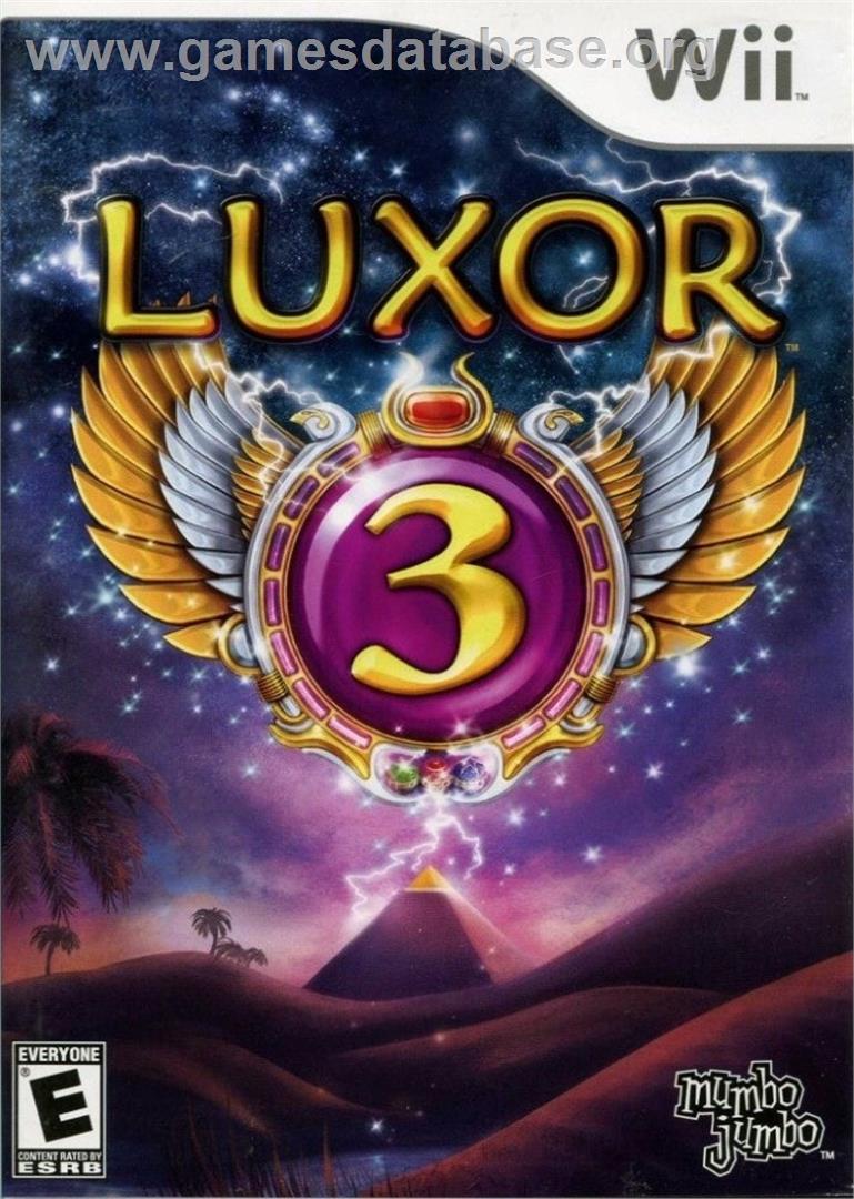 Luxor 3 - Nintendo Wii - Artwork - Box