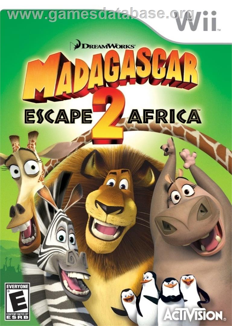Madagascar 2 - Nintendo Wii - Artwork - Box