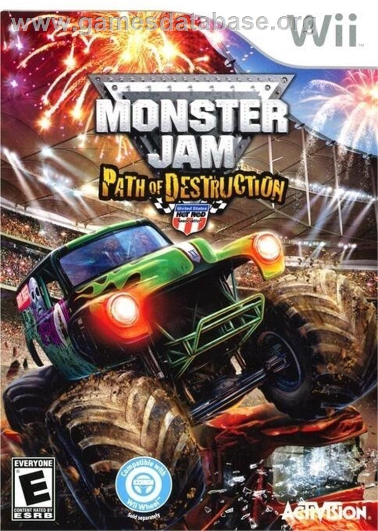 Monster Jam - Path Of Destruction - Nintendo Wii - Artwork - Box