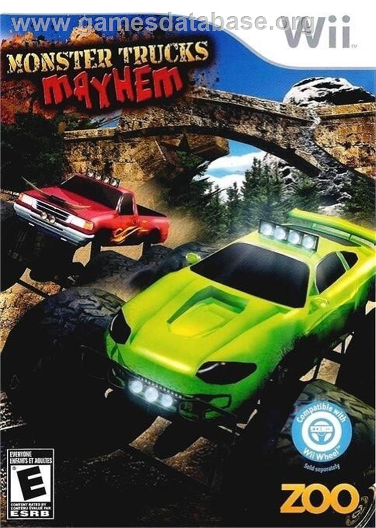 Monster Trucks Mayhem - Nintendo Wii - Artwork - Box