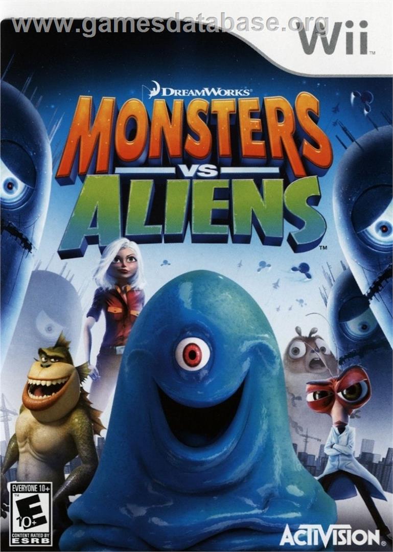 Monstres Contre Aliens - Nintendo Wii - Artwork - Box