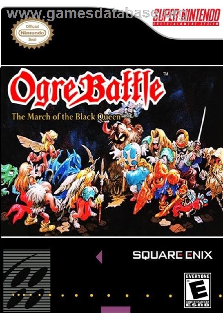 Ogre Battle - The March Of The Black Queen (SNES) - Nintendo Wii - Artwork - Box