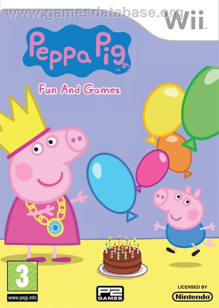 Peppa Pig : Fun and Games - Nintendo Wii - Artwork - Box