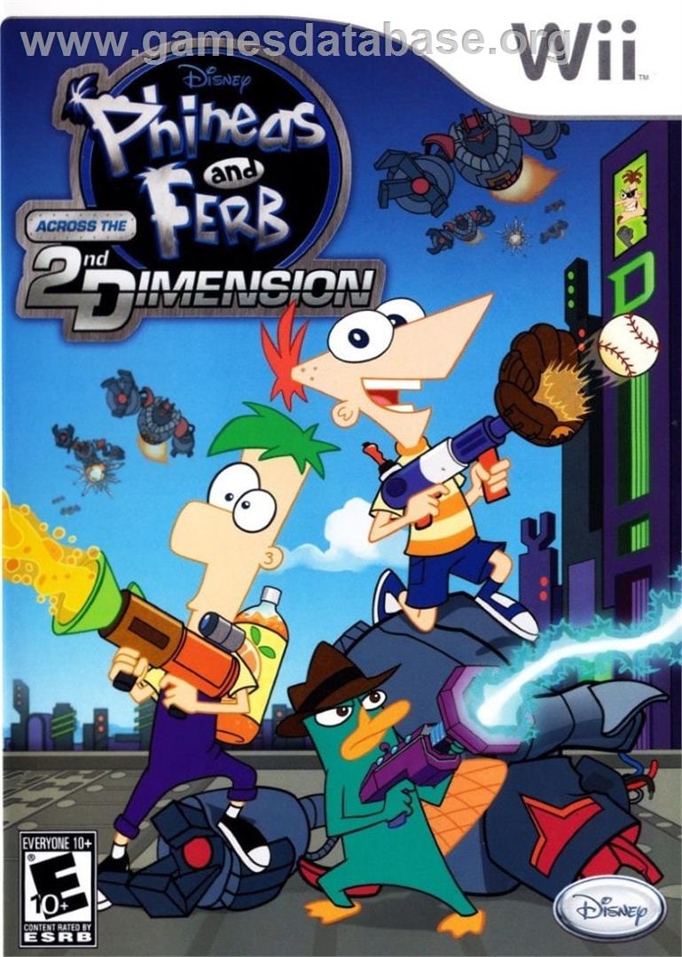 Phinéas Et Ferb - Voyage Dans La Deuxième Dimension - Nintendo Wii - Artwork - Box