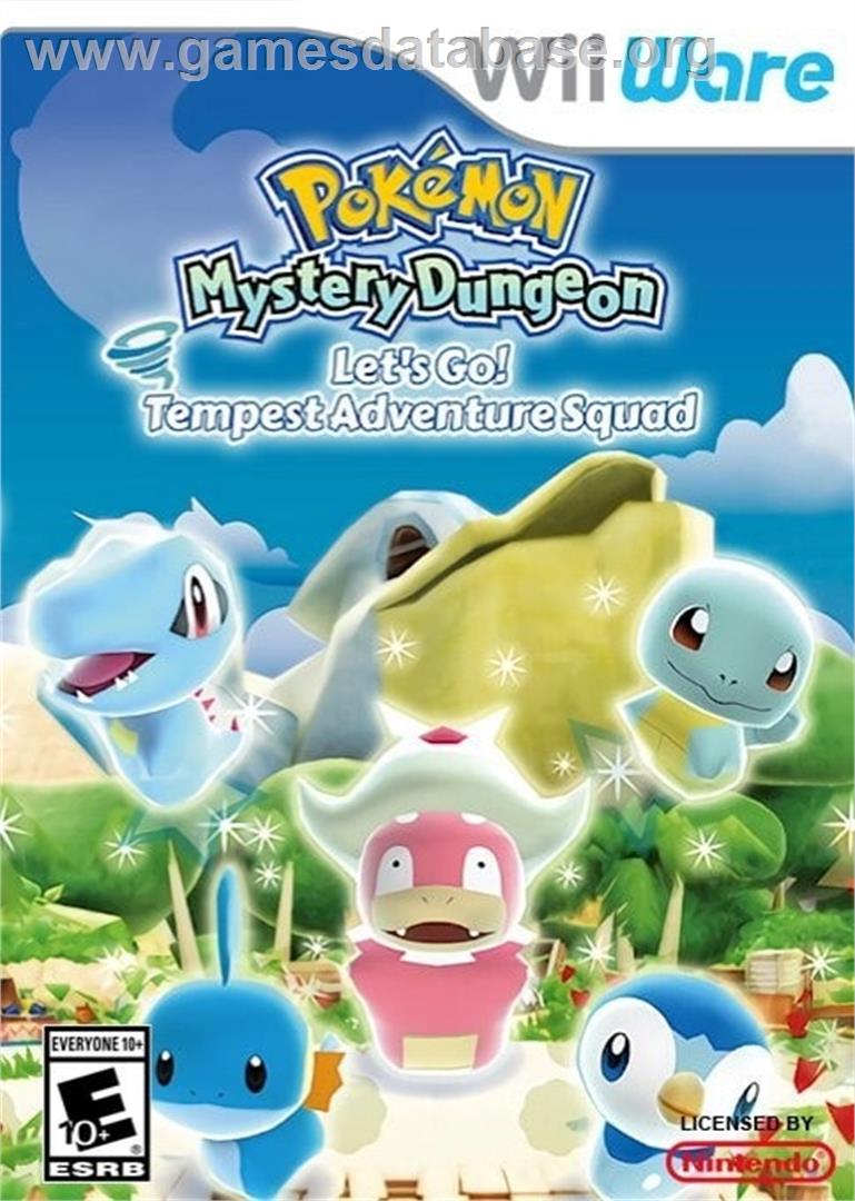 Pokemon Fushigi no Dungeon : Ikuzo! Arashi no Boukendan - Nintendo Wii - Artwork - Box