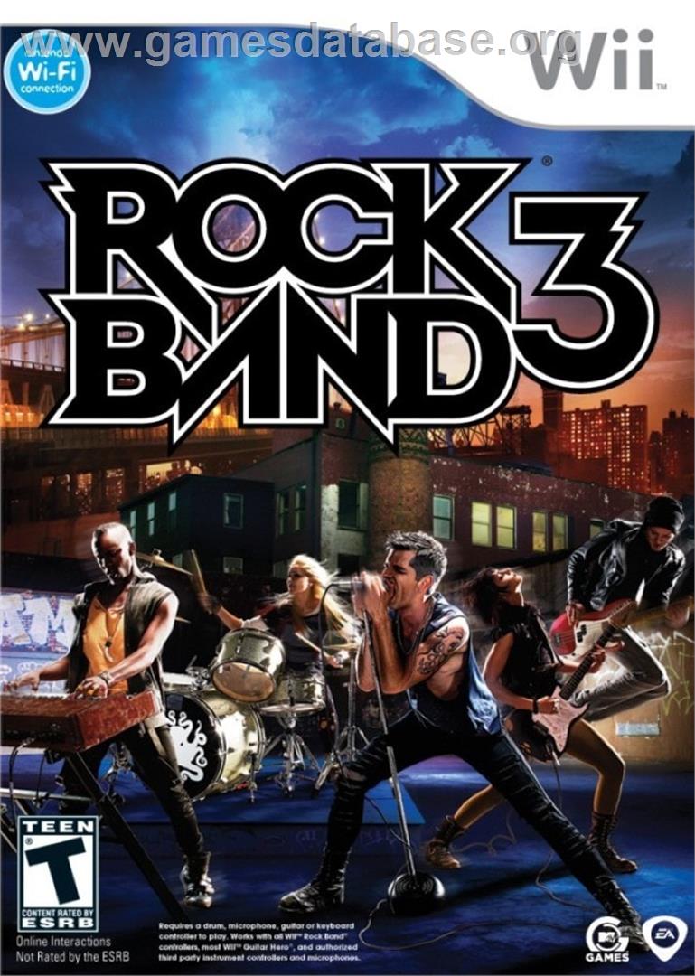 Rock Band 3 - Nintendo Wii - Artwork - Box
